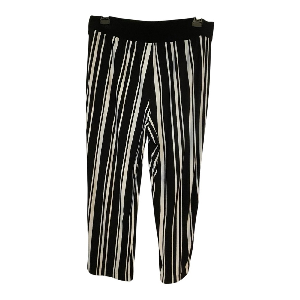 INC International Concepts Black and White Wide Leg Pants - Picture 3 of 8